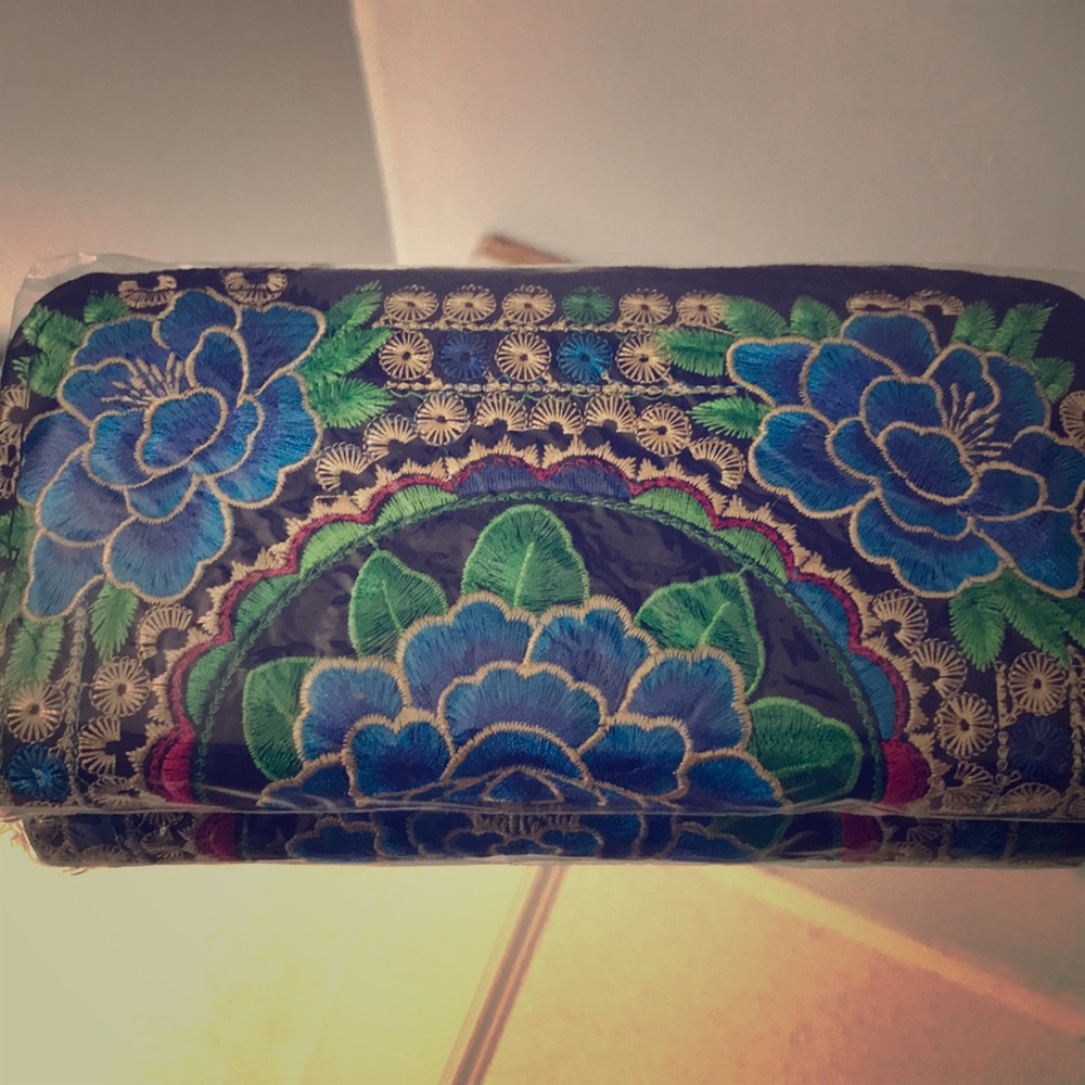 Embroidered Wallet